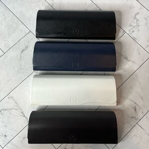 PG Payne Glasses Set of 4 Glasses Cases- Black/Navy/White/Brown